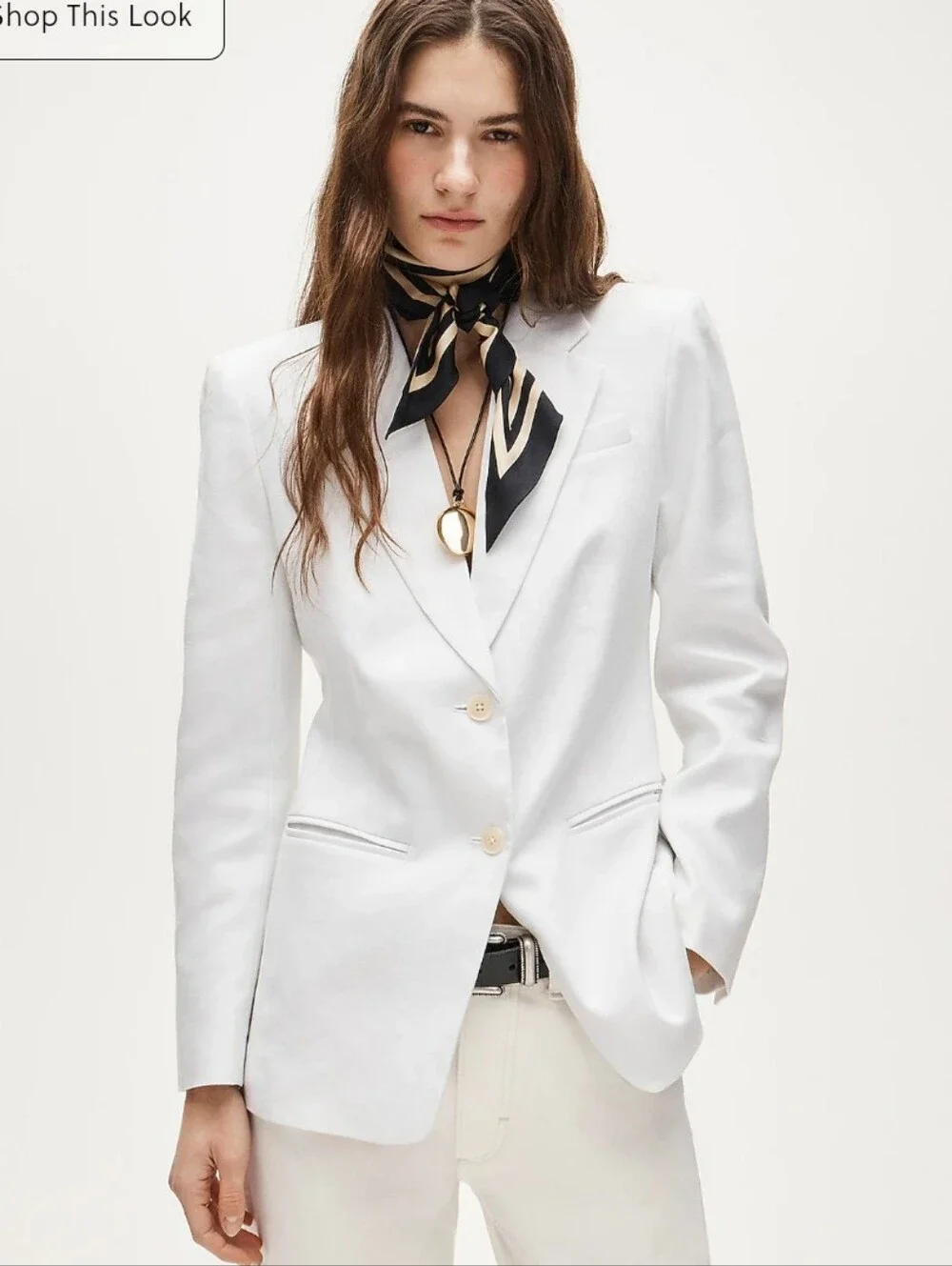 J Crew Tall Margeaux blazer in stretch linen blend CS640 Size 10T NWT White